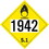 De Leone SDP541 Labels, (Vinyl)-Un 1942 Ammonium Nitrate - Oxidizer - Class 5.1, 10&#190;" x 10&#190;" (removable vinyl), Price/25 /package