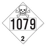 De Leone SDP406 Labels, Un 1079 Sulfur Dioxide, Liquefied - Toxic - Class 2, 10¾