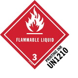 De Leone SPD5004 Labels, Flammable Liquid 3 - Printing Ink Un 1210, 5