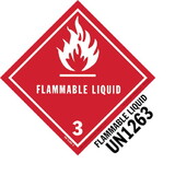 De Leone SPD5026 Labels, Flammable Liquid 3 - Flammable Liquid Un 1263, 5