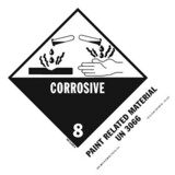 De Leone SPD5031 Labels, Corrosive 8 - Paint Related Material Un 3066, 5