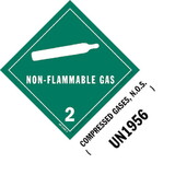 De Leone SPD6010 Lables, Non-Flammable Gas 2 - Compressed Gas N.O.S Un1956, 6
