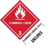 De Leone SPD6014 Lables, Flammable Liquid 3 - Flammable Liquids N.O.S. Un1993, 6