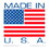 De Leone USA104 Labels, Made In U. S. A., 1" x 1", Price/1000 /roll