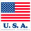 De Leone USA505 Labels, U. S. A., 4" x 4", Price/500 /roll