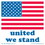 De Leone USA509 Labels, United We Stand, 4" x 4", Price/500 /roll