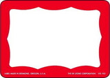 De Leone VIS103 Labels, Visitor Badge - (Blank) - Die Cut + Perforation, 3½