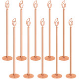 Muka 10-Packs Table Number Holder, Wedding Place Card Stand for Party Reception, Candlelight-Shape Sign