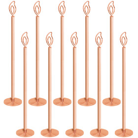 Muka 10-Packs Table Number Holder, Wedding Place Card Stand for Party Reception, Candlelight-Shape Sign
