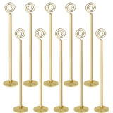 Muka 10PCS Table Number Holders, Swirl-shape Wedding Table Card Stand, Restaurant Reception Menu Sign