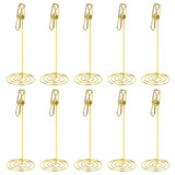 Muka 10pcs Place Card Holders, 6 Inch Fish-shape Spring Steel Wire Clamp Picture Memo Note Clips
