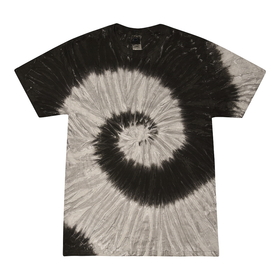 Colortone Tie Dye 1000 Short Sleeve Heavyweight 100% Cotton T-Shirts(Black Rainbow,M)