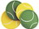 Clarke Tennis Ball Coaster Set &#8211; Set of 4