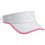 Moisture Wicking Cool Visor White with Pink Trim