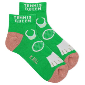 K Bell Women&#8217;s Tennis Queen Ankle Socks