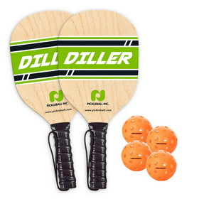 Diller Pickleball Paddle 2-Pack &#8211; 2 Paddles / 4 Balls
