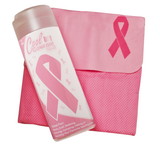 Breast Cancer Awareness Ribbon Pink Cool Comfort PVA Towel