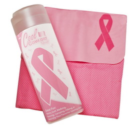 Frogg Toggs Breast Cancer Awareness Ribbon Pink Cool Comfort PVA Towel