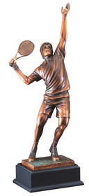 Tennis Gallery Resin Sculpture Male 19&#8243;