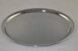 Plain Oval Chrome Tray Large 12 1/2 x 9 3/4″