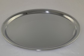 Clarke Plain Oval Chrome Tray Large 12 1/2 x 9 3/4&#8243;