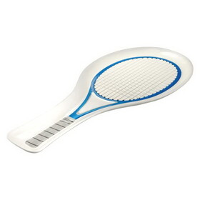 Gourmet Art Tennis Racket Melamine 21-inch Platter, Blue