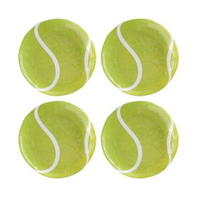 Melamine Tennis Ball Plate 6&#8243;, 4 Piece Set