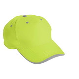 5 Panel Neon Safety Cap with Reflective Tape – Safety Yellow