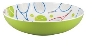 Tennis Racquet Melamine Serving Bowl