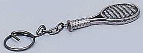 Clarke Pewter Tennis Racquet Key Ring