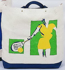 Canvas Tote "Lady Player"