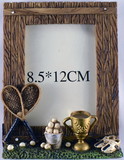 Tennis Picture Frame-Antique (Picture size: 3-1/4 x 4-3/4)