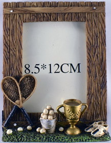 Tennis Picture Frame-Antique (Picture size: 3-1/4 x 4-3/4)