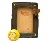 Clarke Tennis Picture Frame with Clock (Picture size: 4 x 6)