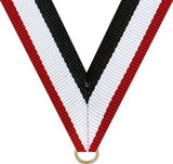 Red, White and Black Ribbon For Tennis Medal