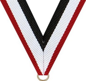 Clarke Red, White and Black Ribbon For Tennis Medal