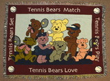 Mini Tapestry-Tennis Bears