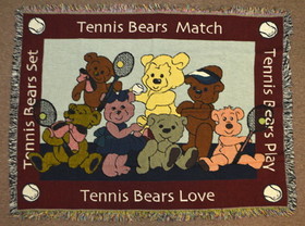 Clarke Mini Tapestry-Tennis Bears