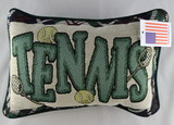 Tapestry Word Pillow Tennis