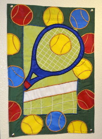 Garden Flag Racquet/Net/Balls
