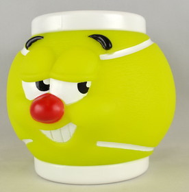 Clarke Tennis Ball Funny Face Mug