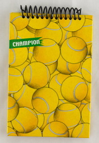 Clarke Tennis Spiral Note Book
