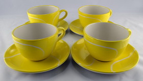Clarke Small Mug/Saucer Set-Ceramic (4)