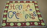 Tapestry Throws-Tennis Holiday Greeting