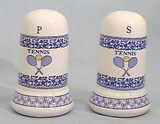 Antique Tennis Design Salt & Pepper Shaker
