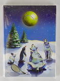 Clarke Tennis Holiday Cards-Tennis Moon (15 cards & envelopes)