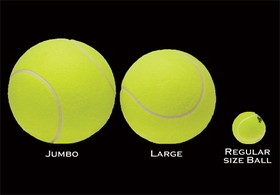 Jumbo 9 1/2 " Tennis Ball