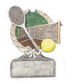 Centurion Full Color Figures Tennis 5&#8243;-plate size 2 3/4