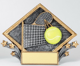 Tennis Resin Diamond Plate 7 1/2&#8243; x 6&#8243;