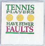 Tennis Napkin "Fewer Faults"